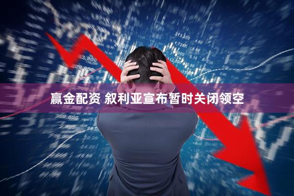 赢金配资 叙利亚宣布暂时关闭领空